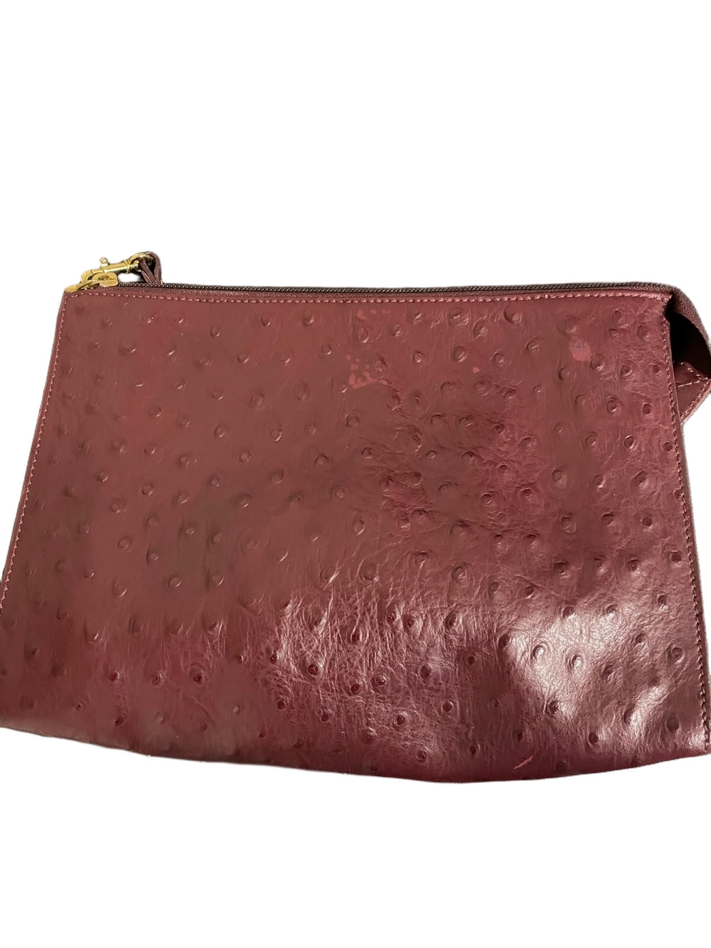 Stefano Bravo Oxblood Colour Leather Wristlet Clutch